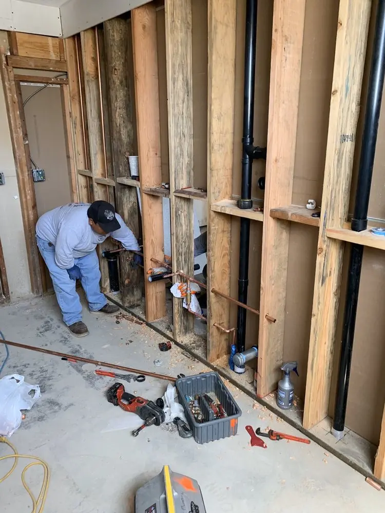Commercial rough-in plumbing for Water Heater Replacement in Winthrop Town